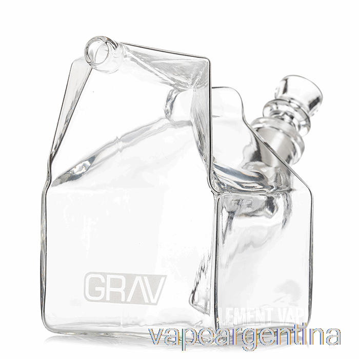 Grav Cartón De Leche Burbujeador De Vidrio Claro Vape Argentina